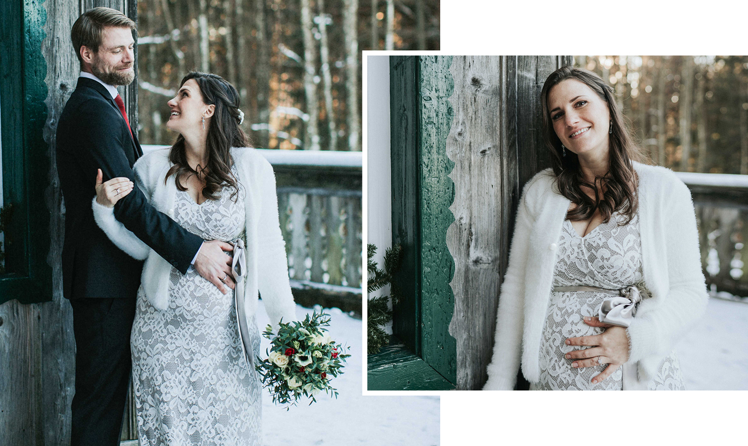 Katharina zeigt ihr Umstandsbrautkleid und ihre Hochzeit mit Babybauch