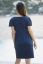 Preview: Maternity and nursing dress with perforated lace navy
