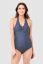 Preview: Maternity Swimsuit with Dots navy-white