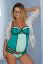 Preview: Maternity tankini with underwire cups turquoise