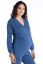 Preview: Organic Lounge and Pyjama Maternity Shirt blue
