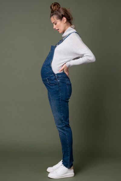 Slim Leg Umstands- und Still Latzhose