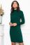 Preview: Bodycon Maternity and Nursing Dress with Turtleneck dark green