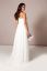 Preview: Maternity Wedding Dress with Strapless Lace Bodice White