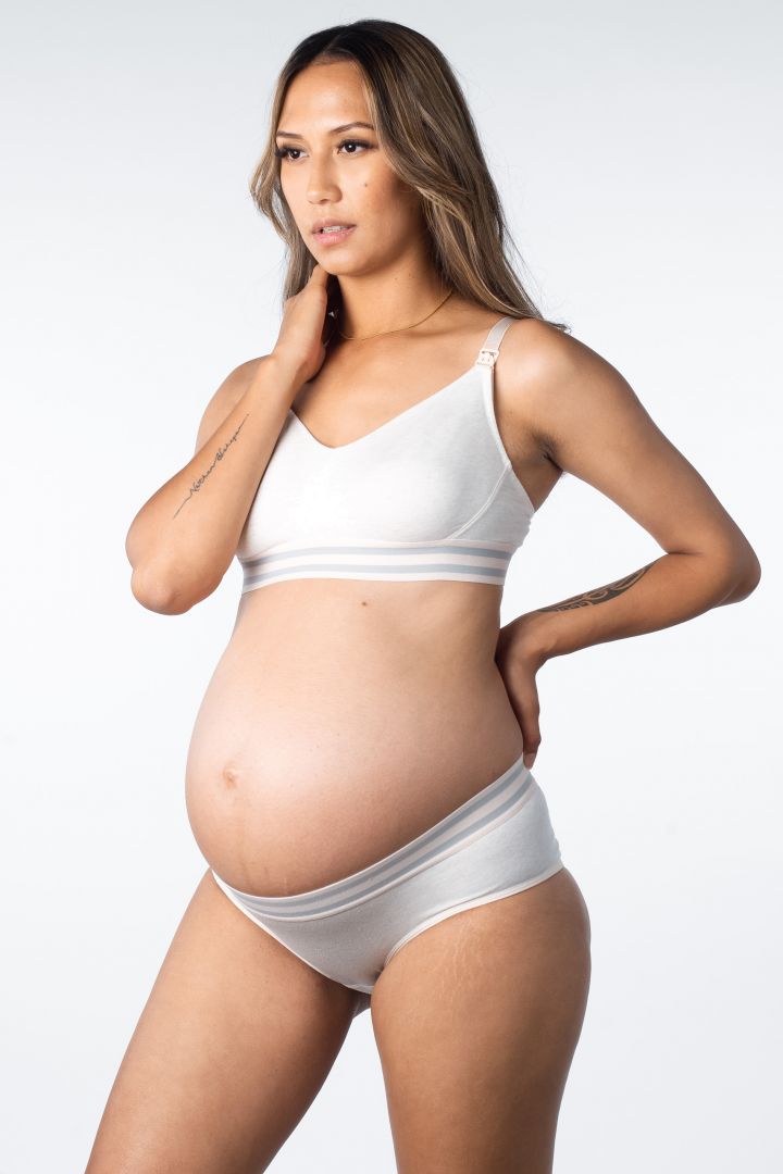 Multifit Schwangerschafts- und Still BH aus Baumwolle offwhite