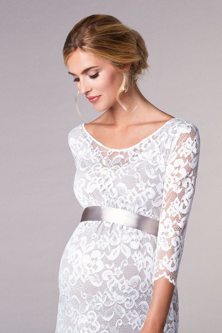 Lace Maternity Wedding Dress