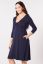 Preview: Long-sleeved Eco Viscose Maternity and Nursing Nightgown with Cache-Coeur Nec...