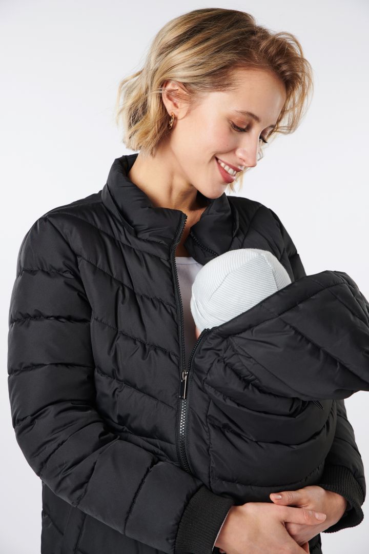 Eco Maternity and Babywearing Jacket with detachable Hood
