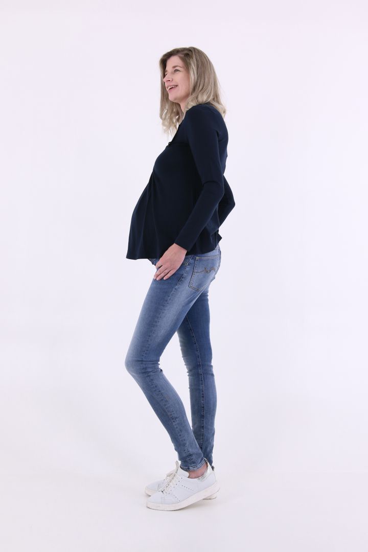 Super Skinny Maternity Jeans stone washed