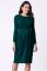 Preview: Maternity and Nursing Dress with Pleated Detail green