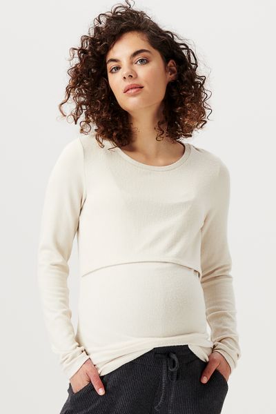 Ecovero Fleece Maternity and Nursing Sweater