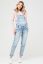Preview: Denim maternity and nursing dungarees pale blue