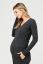 Preview: Rib Maternity and Nursing Shirt grey