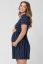 Preview: Maternity and Nursing Dress navy / white Striped