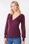 Preview: Eco Viscose Maternity and Nursing Shirt with Blouson Sleeves plum