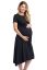 Preview: Bamboo Viscose Maternity and Nursing Dress with Knot Detail