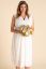 Preview: Plus Size Midi Maternity Wedding Dress with Pleats