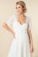 Preview: Midi maternity wedding dress with sweetheart neckline