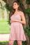 Preview: Maternity and Nursing Dress with Pompom Trim pink