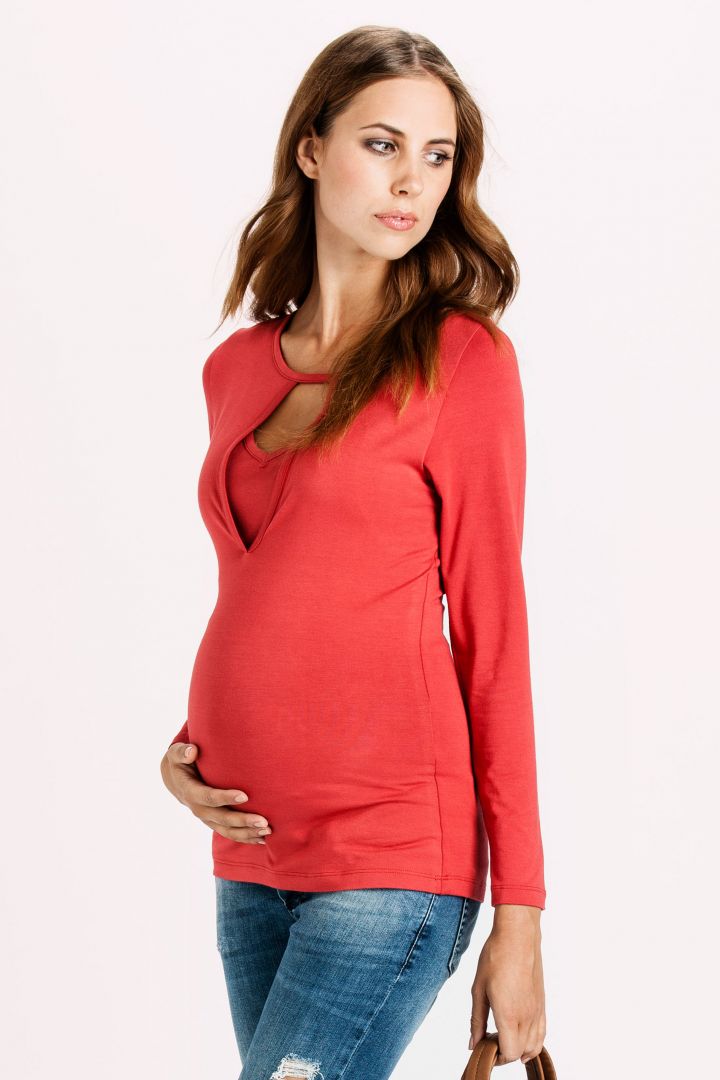 Olivia Organic Maternity and Nursing Shirt
