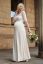 Preview: Long Maternity Wedding Dress with Back Cut-Out