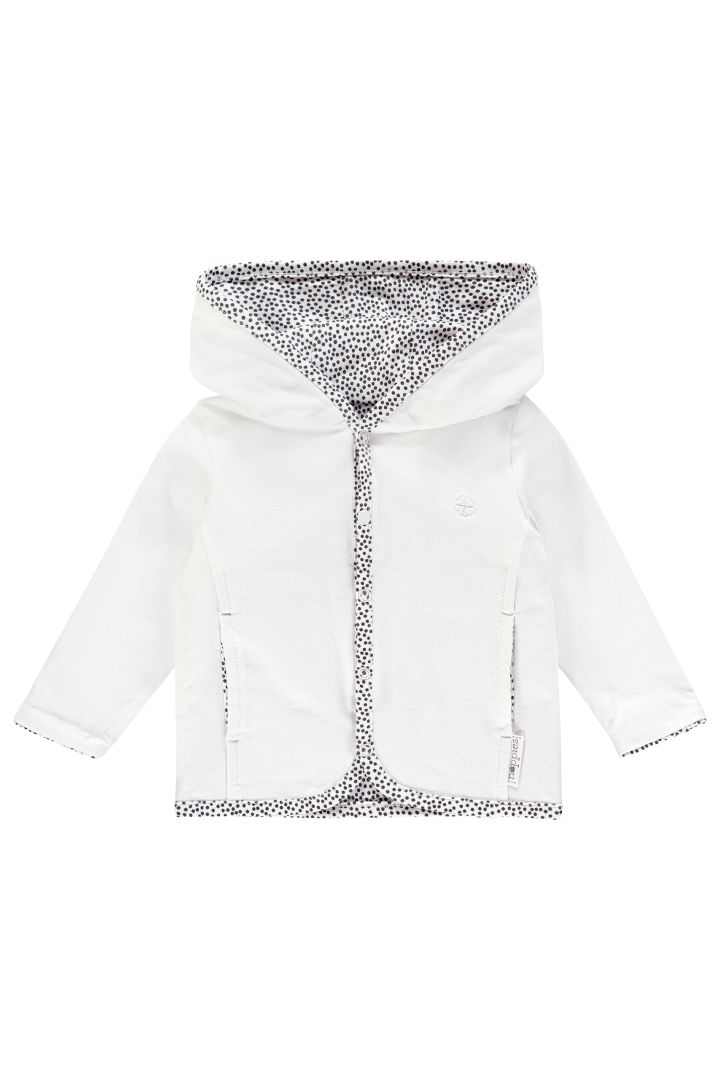 Organic Reversible Baby Jacket white