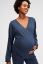 Preview: Cross-Over Maternity and Nursing Pyjama Shirt indigo