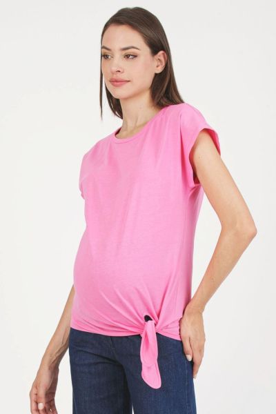 Short Sleeve Maternity Shirt pink