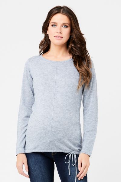 Maternity jumper with drawstring