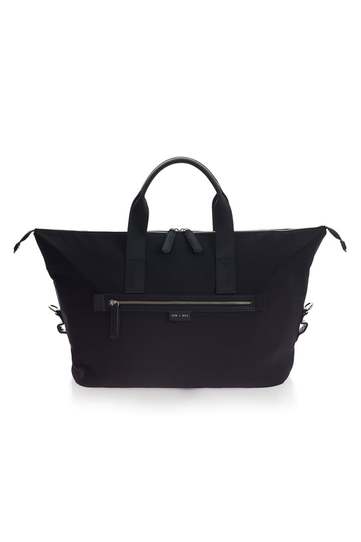 changing bag made of recycled nylon in black
