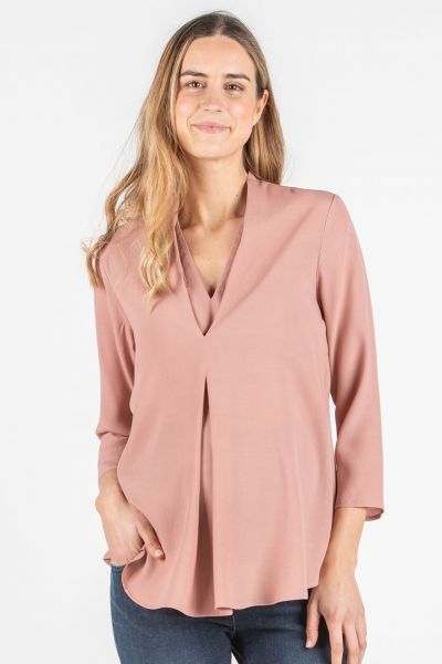 Maternity Blouse with V-Neck pink