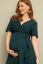 Preview: Ecovero Waterfall Midi Maternity and Nursing Dress dark green