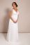Preview: Maternity and Nursing Wedding Gown with Speckled Tull White