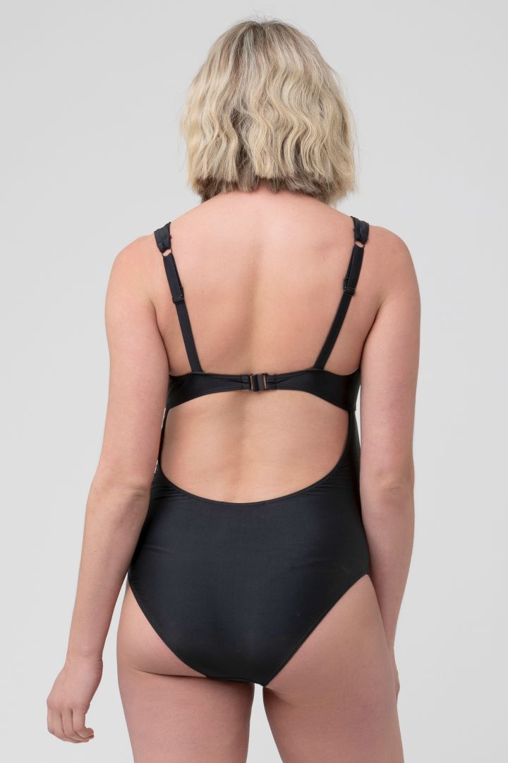 Maternity Swimsuit with Tie Detail