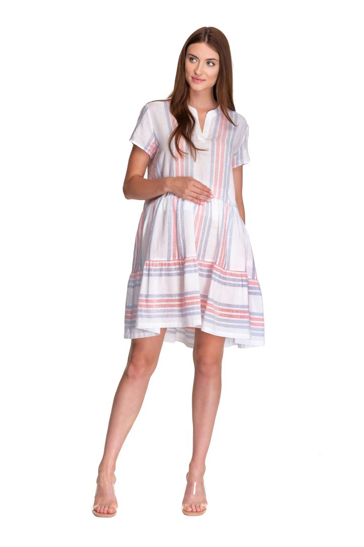Tunica-Style Maternity Dress Linen