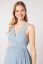 Preview: Chiffon Maternity Dress with Back Cut Out light blue