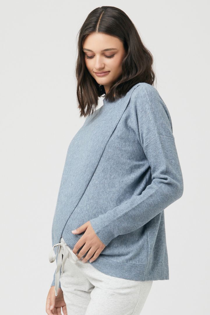 Cross-Over Maternity and Nursing Sweater
