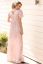 Vorschau: Kimono Maxi Umstandskleid rosa/weiß