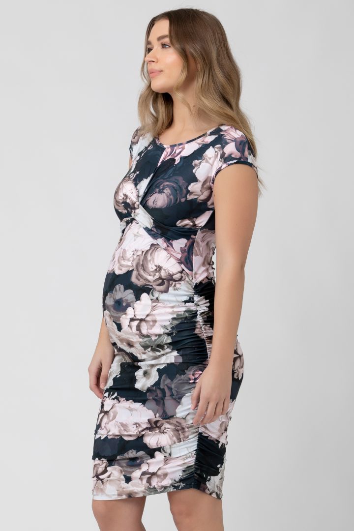 Maternity Dress with Floral Print
