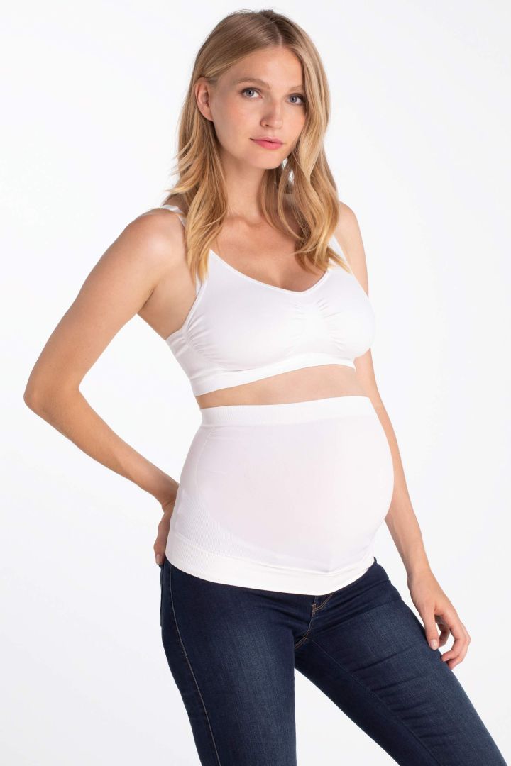 Seamless Belly Band white