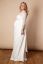 Preview: Plus Size Maternity Wedding Dress with V-Neck, Ivory
