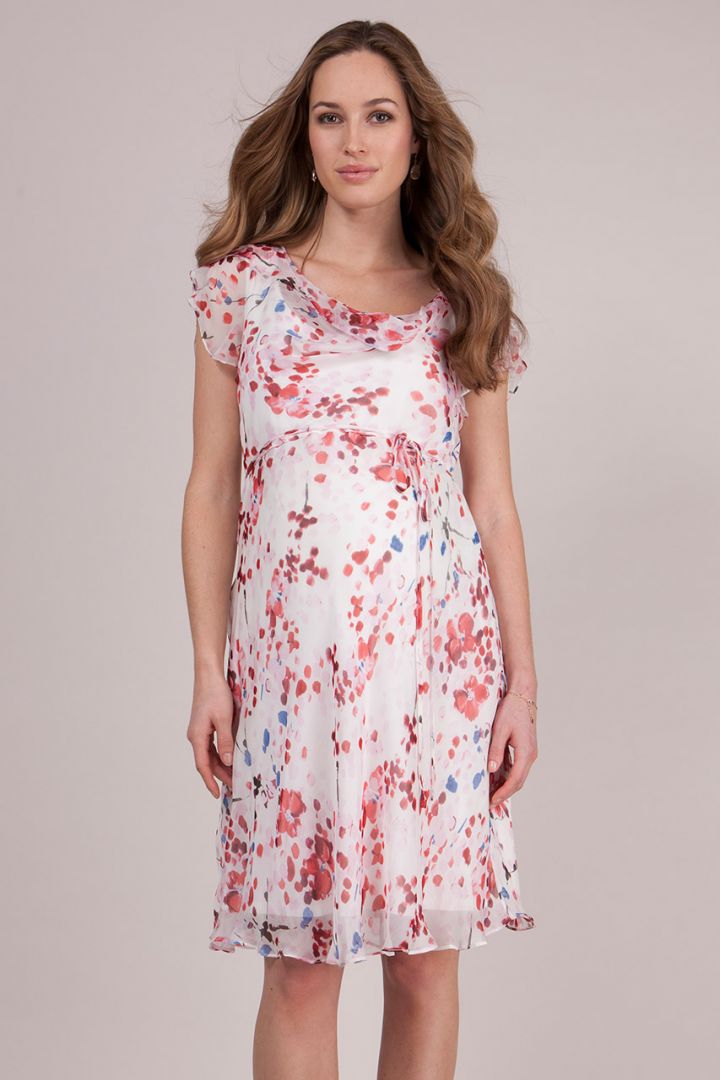 Lizzie Silk Dress cherry blossom