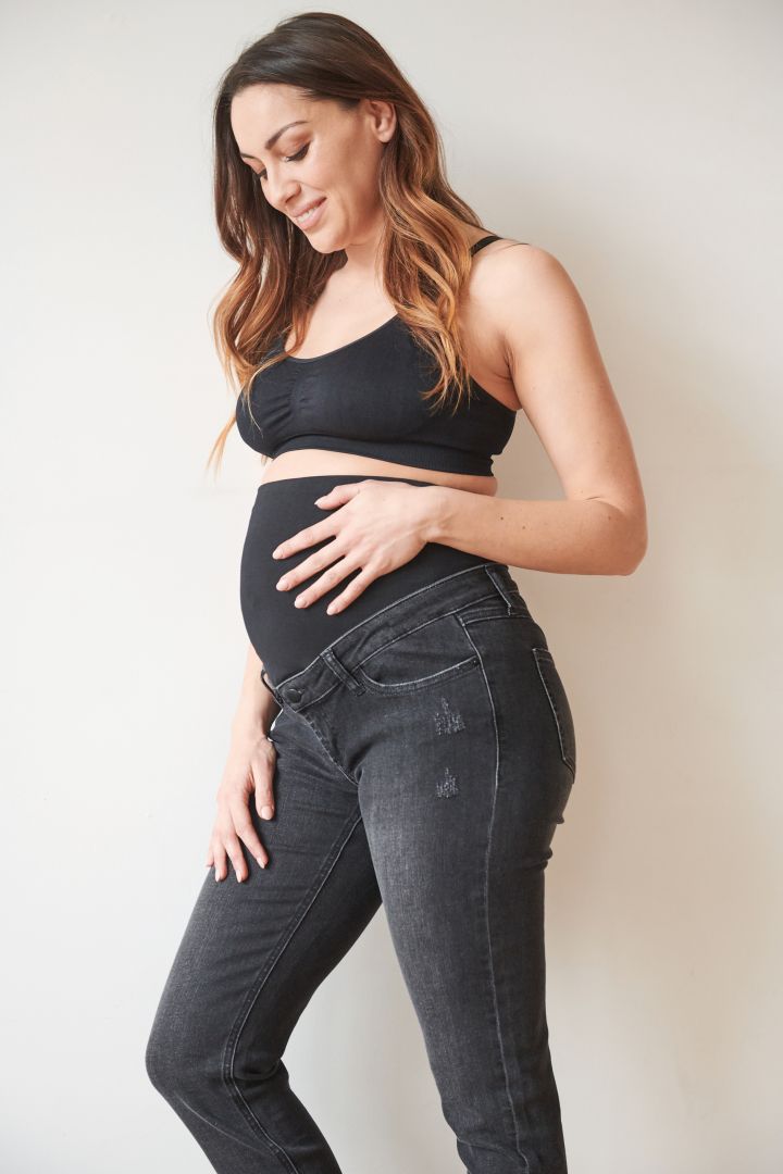 Slim-Fit Maternity Jeans black