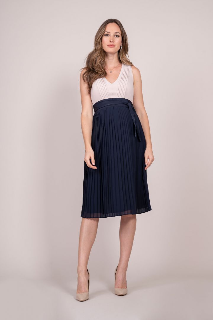 Pleated Detail Maternity and Nursing Dress