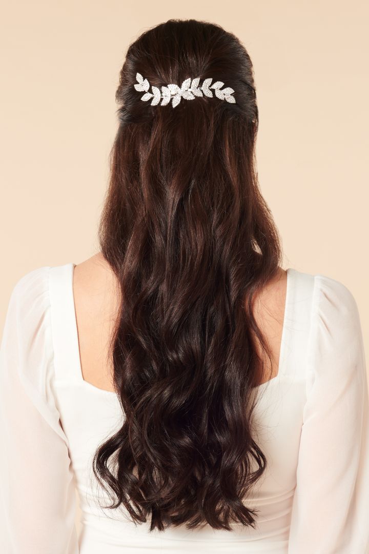 Wedding Hair Comb with Leaves