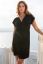 Preview: Maternity and Nursing Dress with Cropped Sleeves black