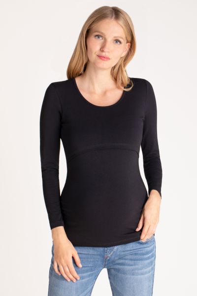 hochwertige Baumwolle Be Stillshirt lang- oder kurzärmlig! Modell: Free 2in1 Umstandsshirt Mama