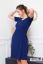 Preview: Short-Sleeved Maternity and Nursing Dress blue