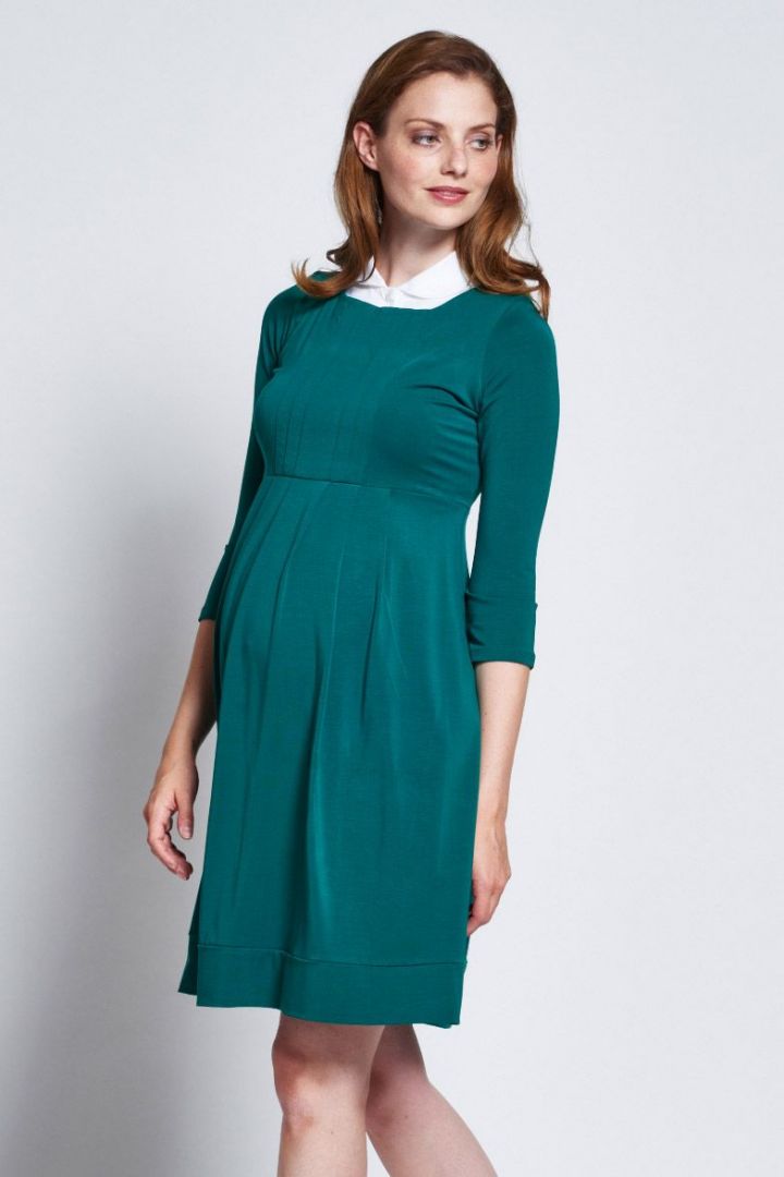 Festive Maternity Dress with Details