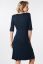 Preview: Ecovero Maternity and Nursing Dress with Post Partum Shaping Top navy